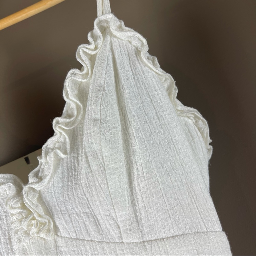 WILDFIRE Size 6 White Lined Summer DressAdjustable - Picture 6 of 12